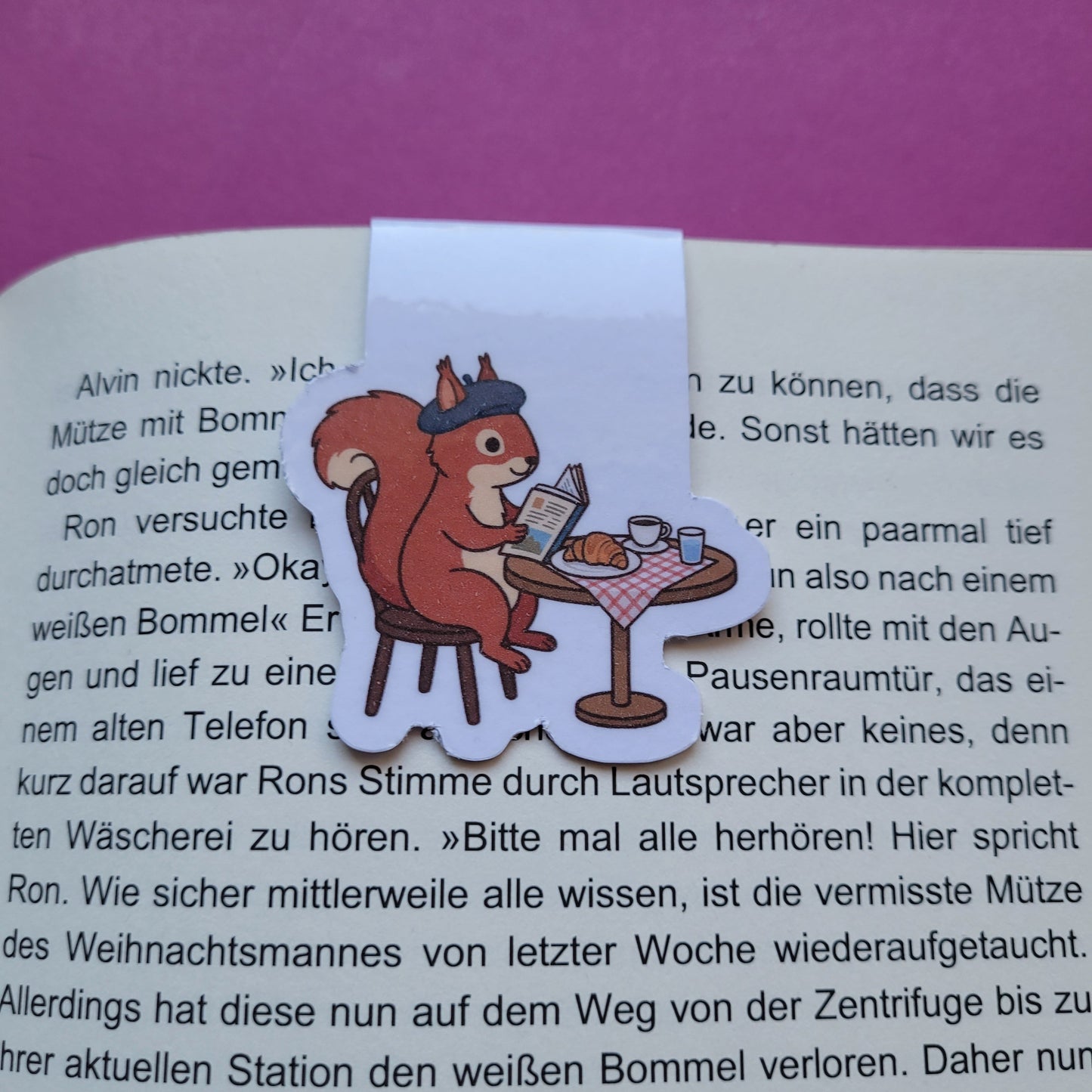 Magnet-Lesezeichen Französische Lesepause