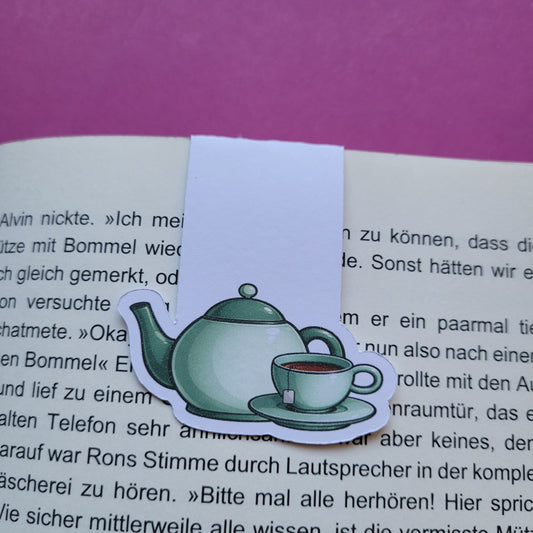Magnet-Lesezeichen Tea Time matt