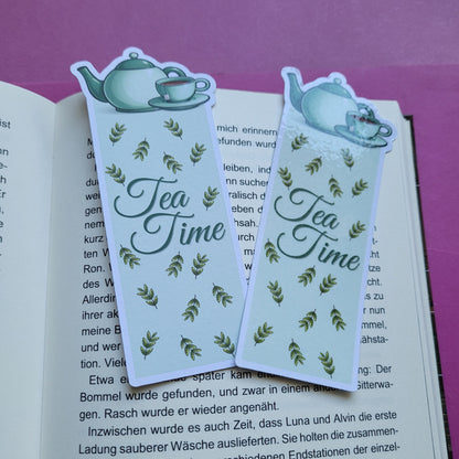 Form-Lesezeichen Tea Time