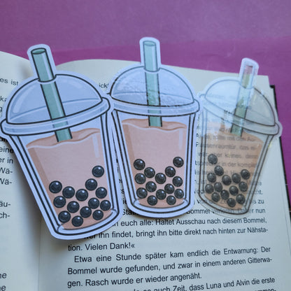 Form-Lesezeichen Bubble Tea
