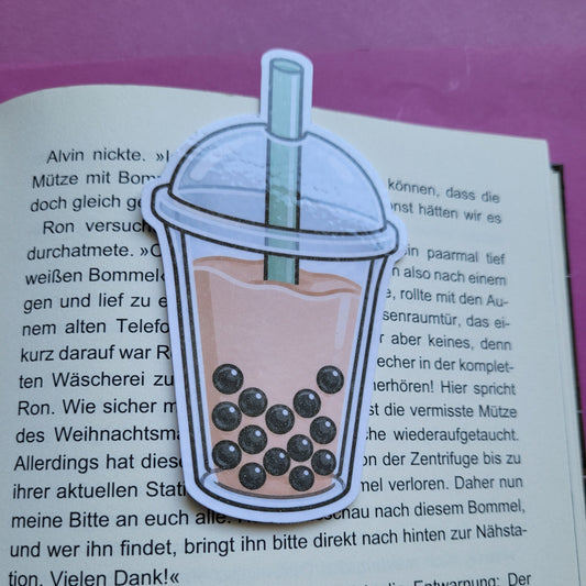 Form-Lesezeichen Bubble Tea glänzend