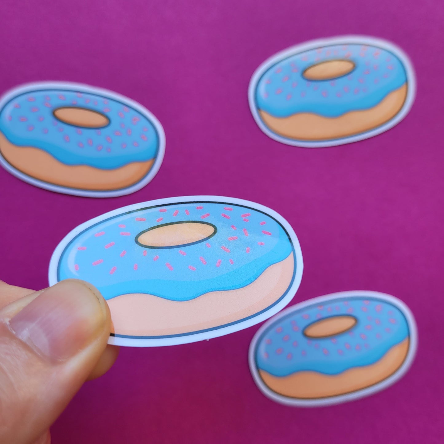 Sticker Donut klein glänzend