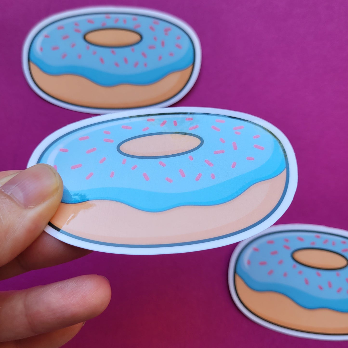 Sticker Donut groß glänzend