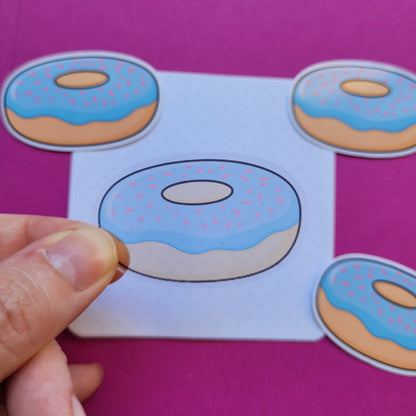 Sticker Donut klein transparent