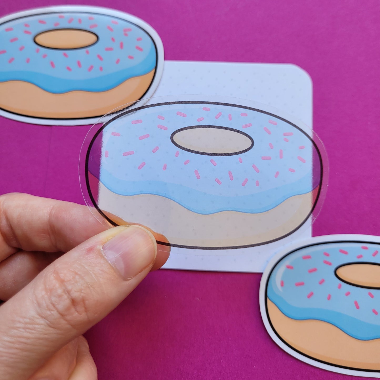 Sticker Donut groß transparent