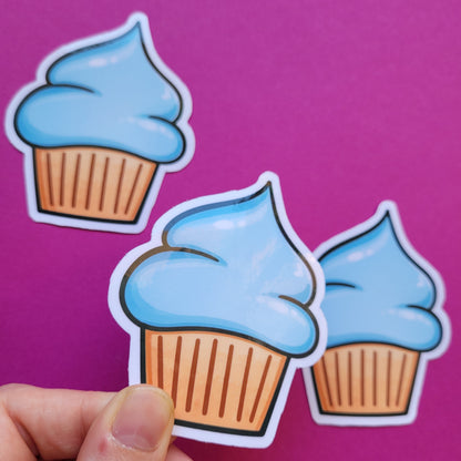 Sticker Cupcake groß glänzend