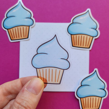 Sticker Cupcake klein transparent
