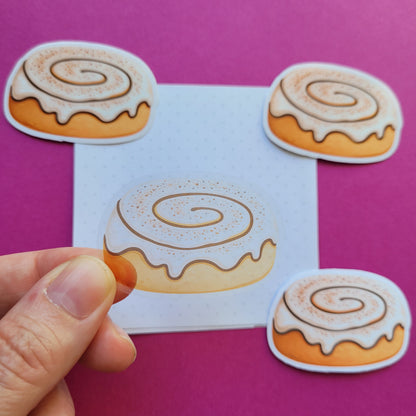 Sticker Zimtschnecke klein transparent