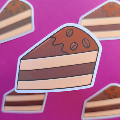 Sticker Kaffeetorte klein matt