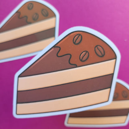 Sticker Kaffeetorte groß matt
