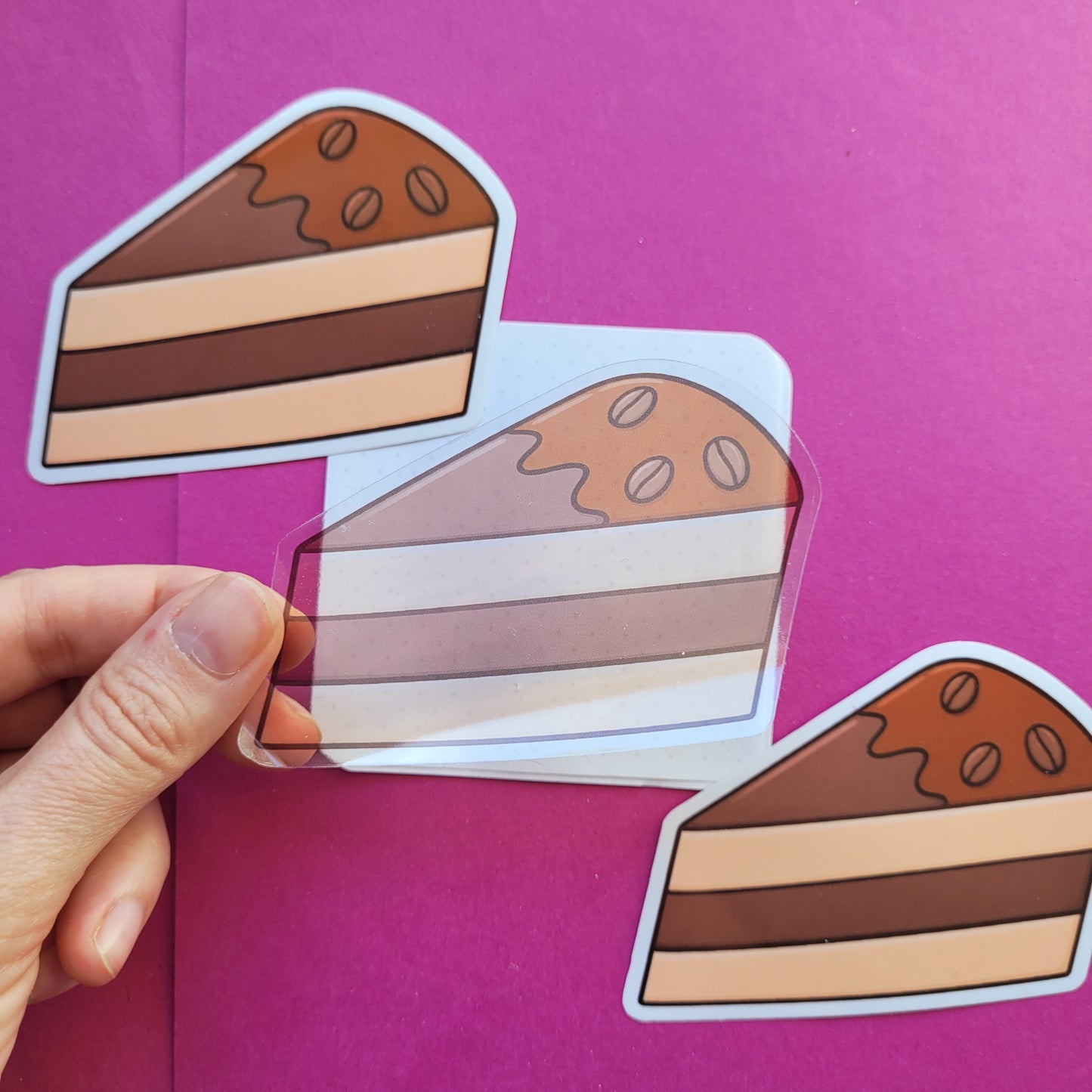 Sticker Kaffeetorte groß transparent