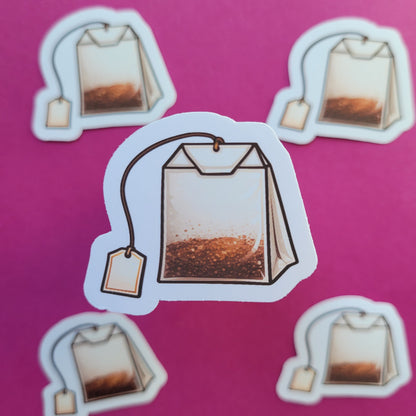 Sticker Teebeutel klein matt