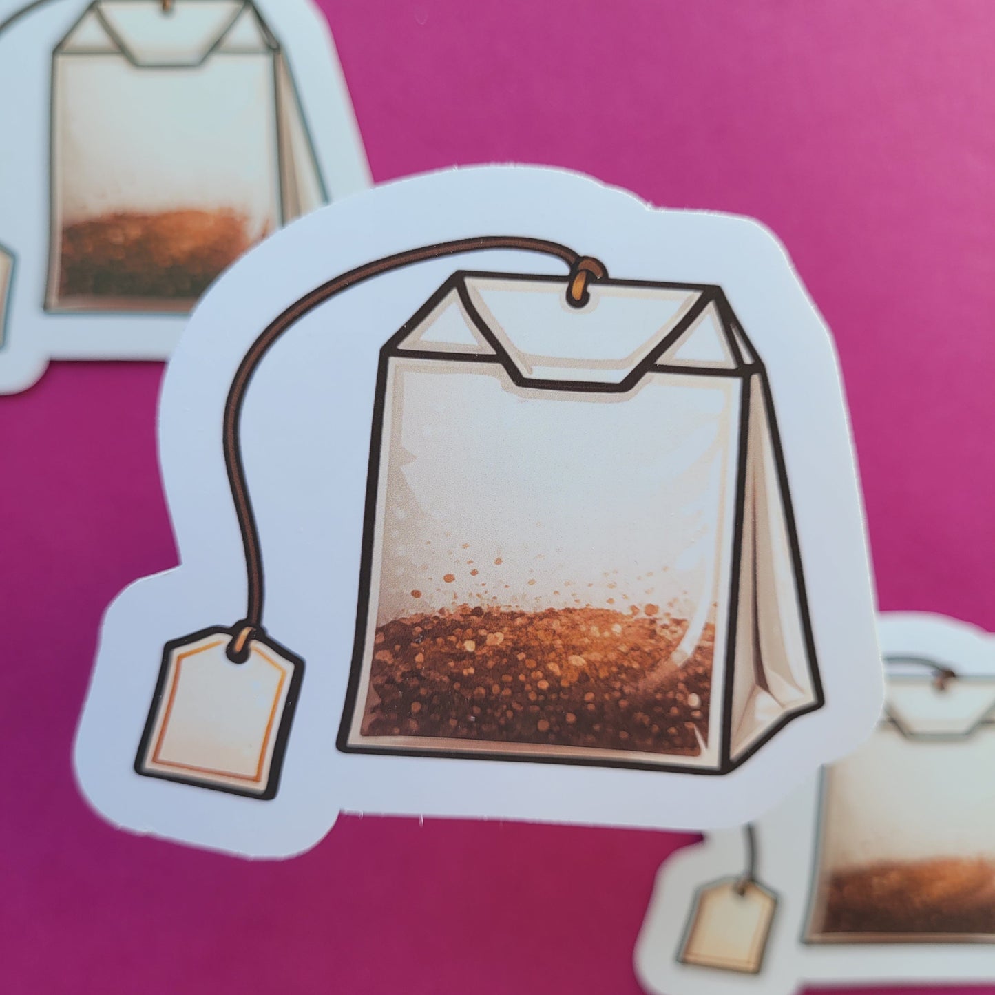 Sticker Teebeutel groß matt