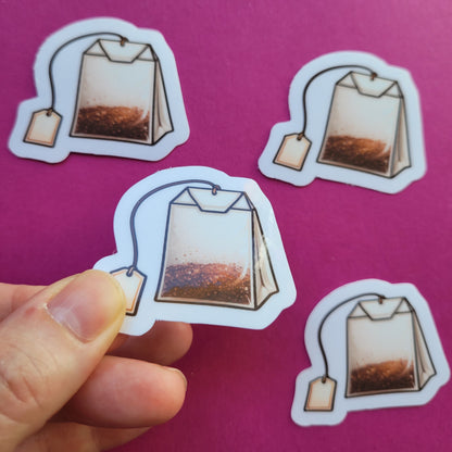 Sticker Teebeutel klein glänzend