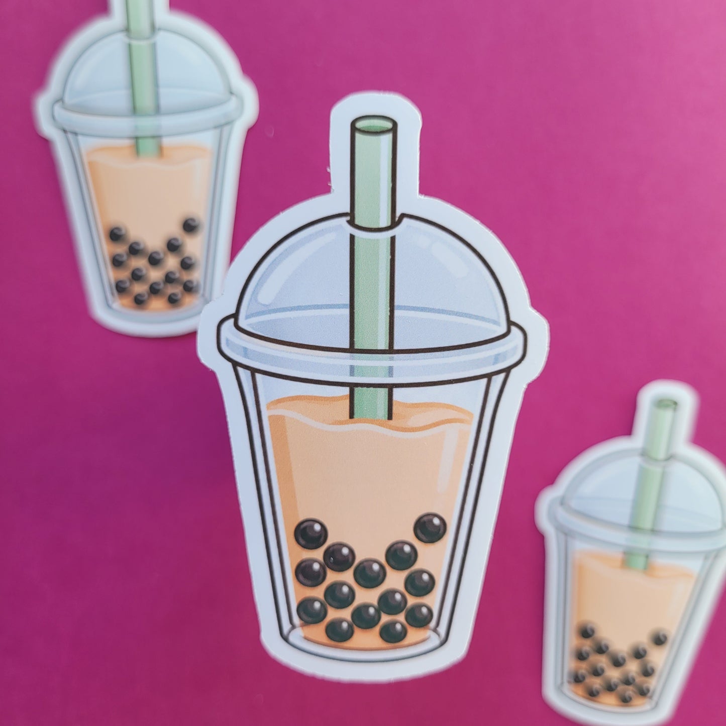 Sticker Bubble Tea groß matt