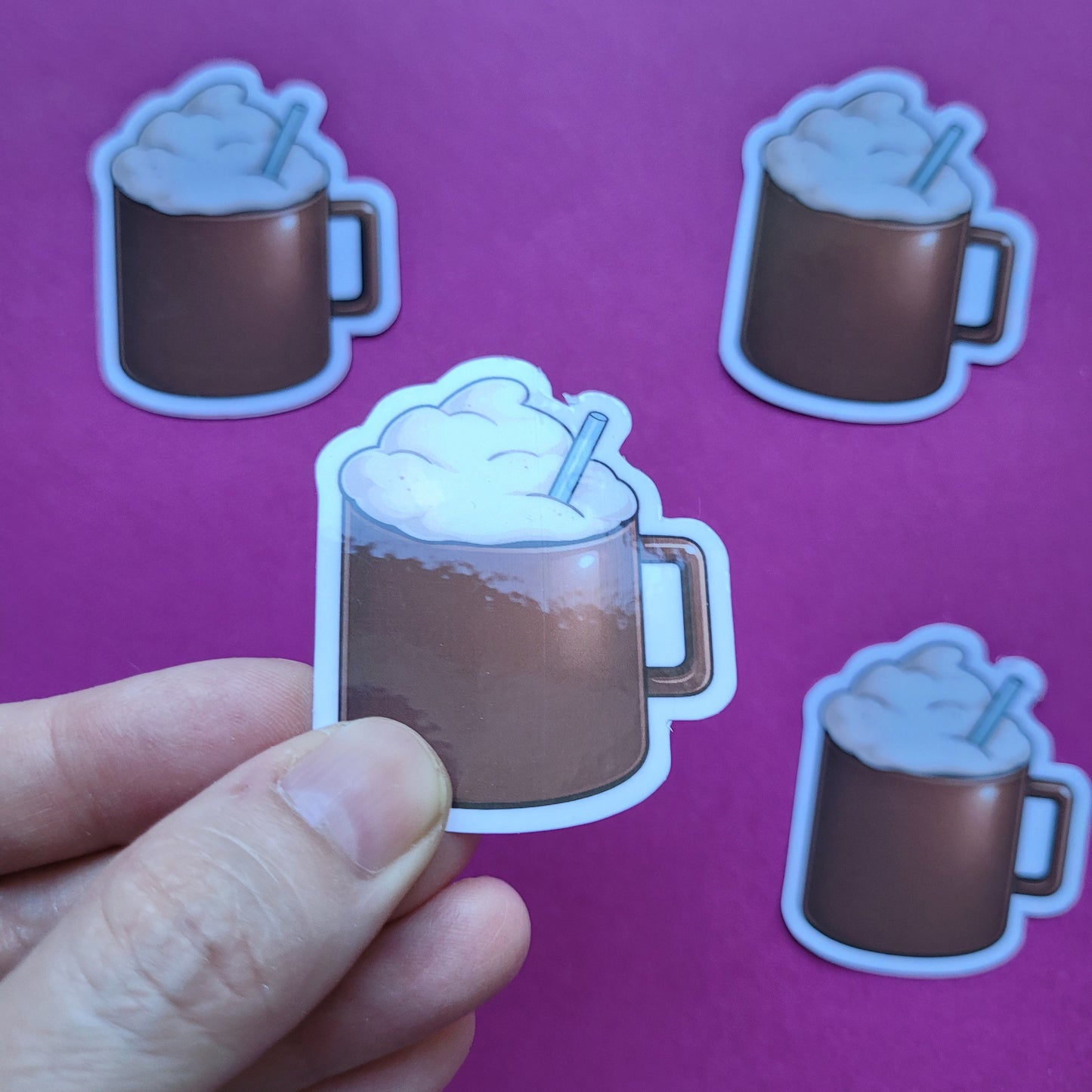 Sticker Kakao klein glänzend