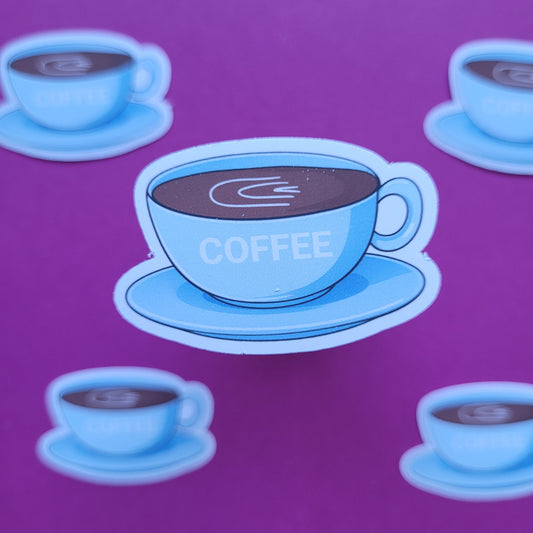 Sticker Coffee klein matt