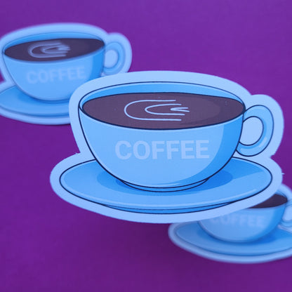 Sticker Coffee groß matt