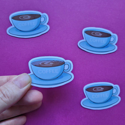 Sticker Coffee klein glänzend