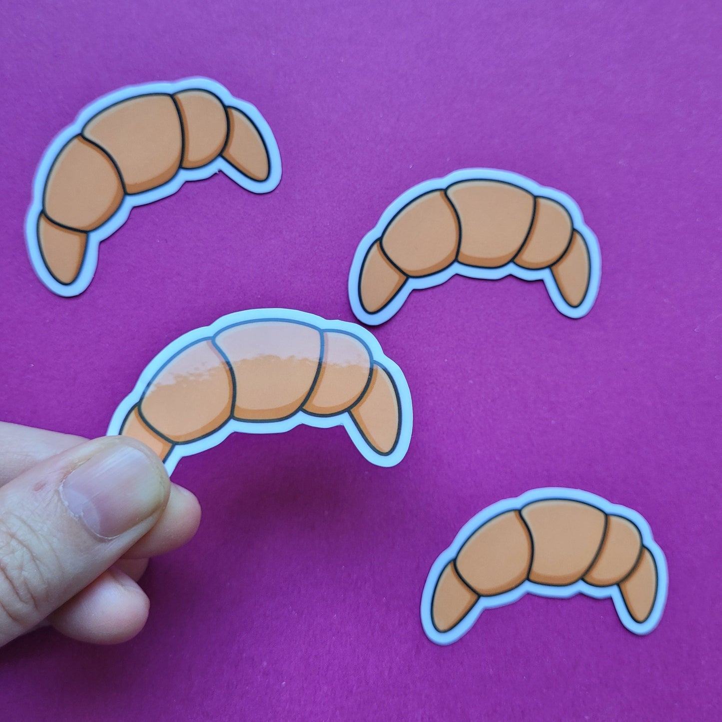 Sticker Croissant klein glänzend