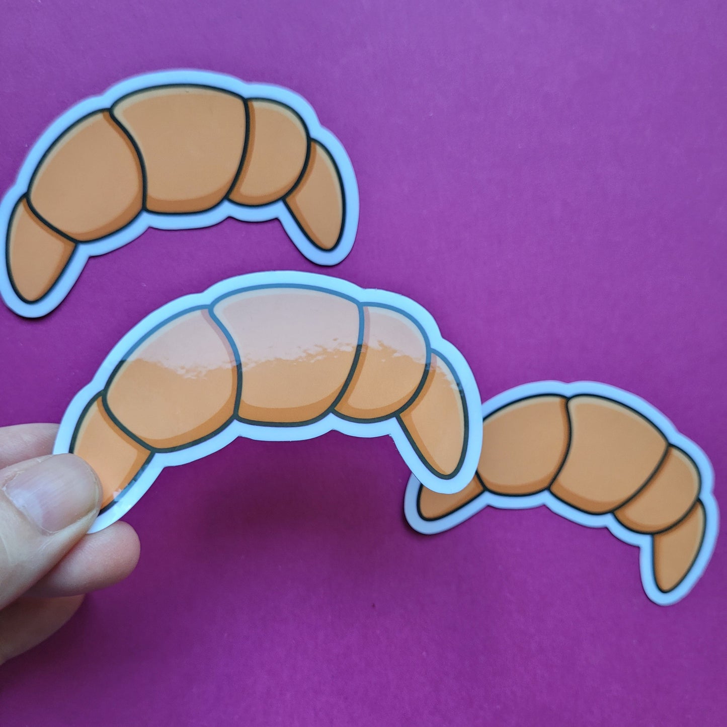 Sticker Croissant groß glänzend