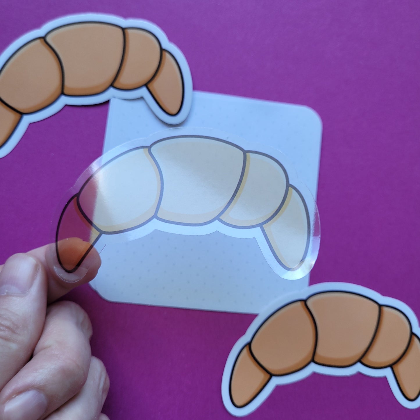 Sticker Croissant groß transparent