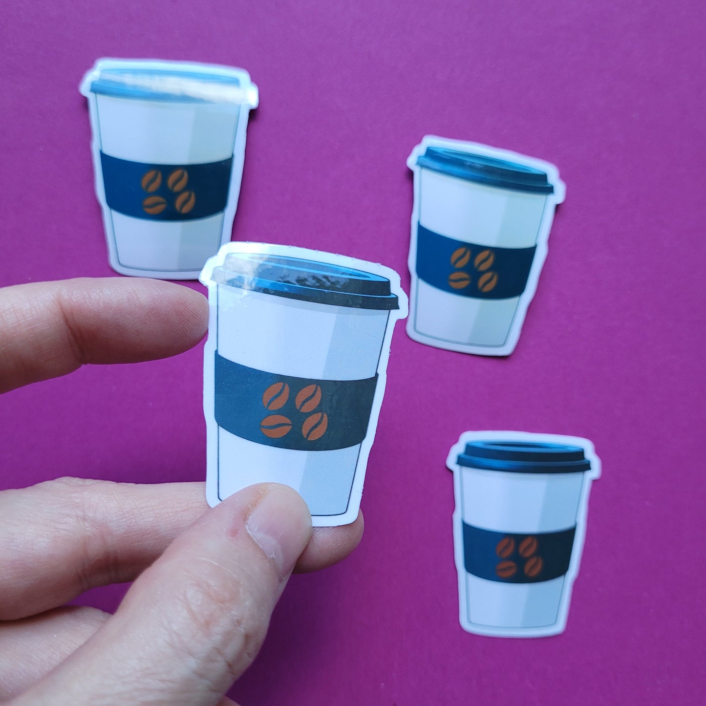 Sticker Coffee to go klein glänzend