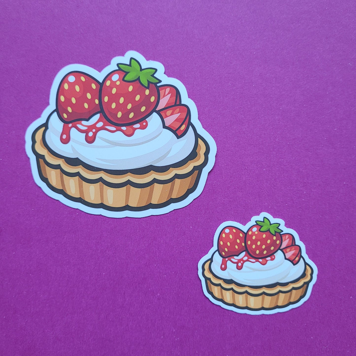 Sticker Erdbeertörtchen