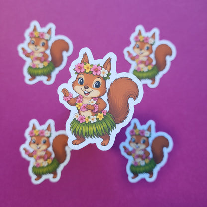 Sticker Sommerhörnchen klein matt