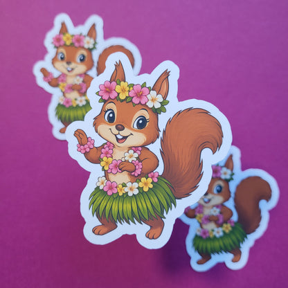 Sticker Sommerhörnchen groß matt
