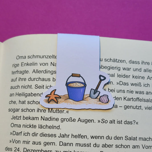 Magnet-Lesezeichen „Buddelzeug“ - Sommerabenteuer zwischen den Buchseiten 🪣🏖️📚☀️✨