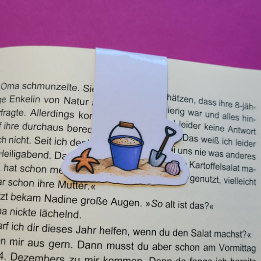 Magnet-Lesezeichen „Buddelzeug“ - Sommerabenteuer zwischen den Buchseiten 🪣🏖️📚☀️✨