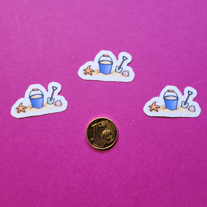 Sticker „Buddelzeug“ - Ein Stück Strand zum Aufkleben 🪣🏖️🐚☀️✨