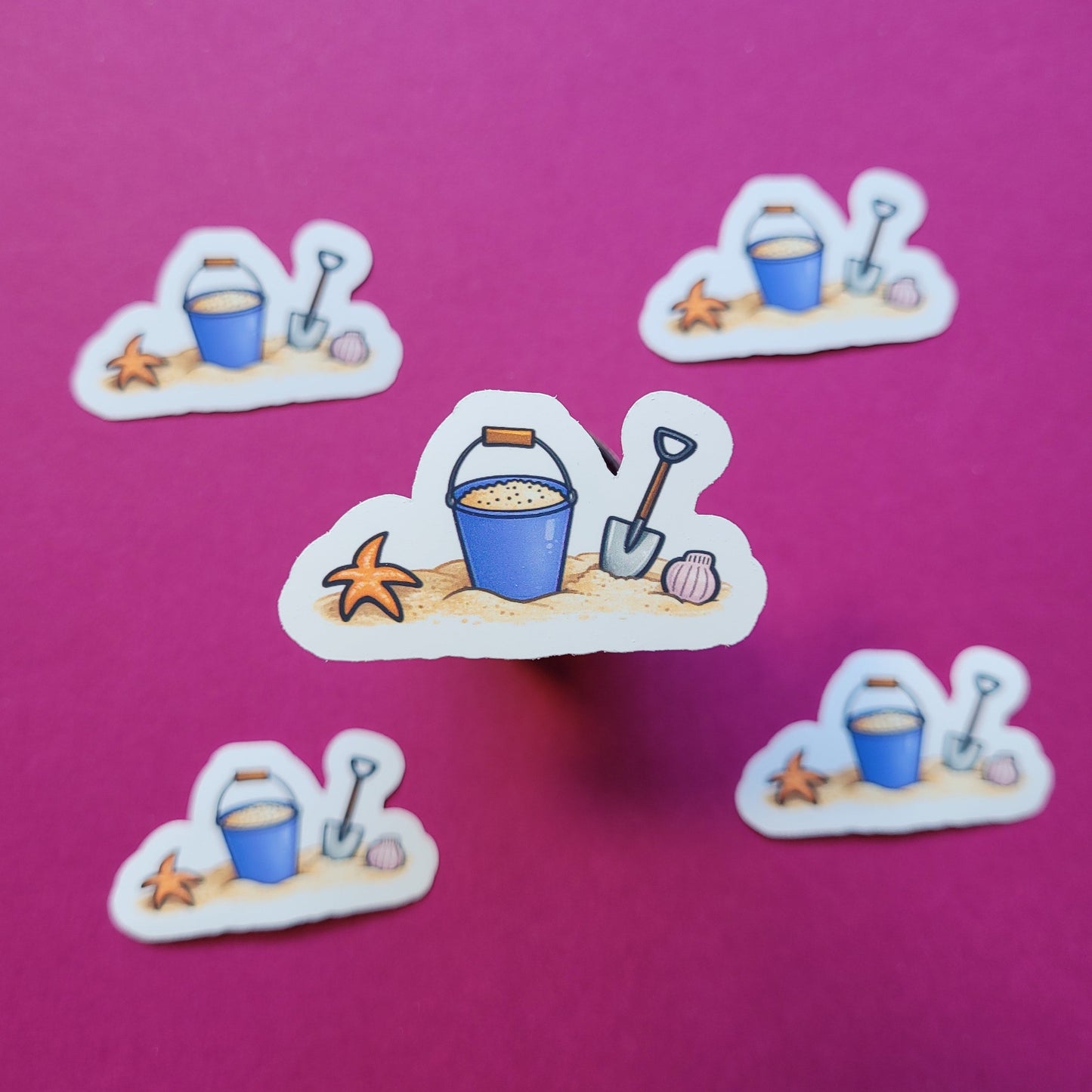 Sticker „Buddelzeug“ - Ein Stück Strand zum Aufkleben 🪣🏖️🐚☀️✨