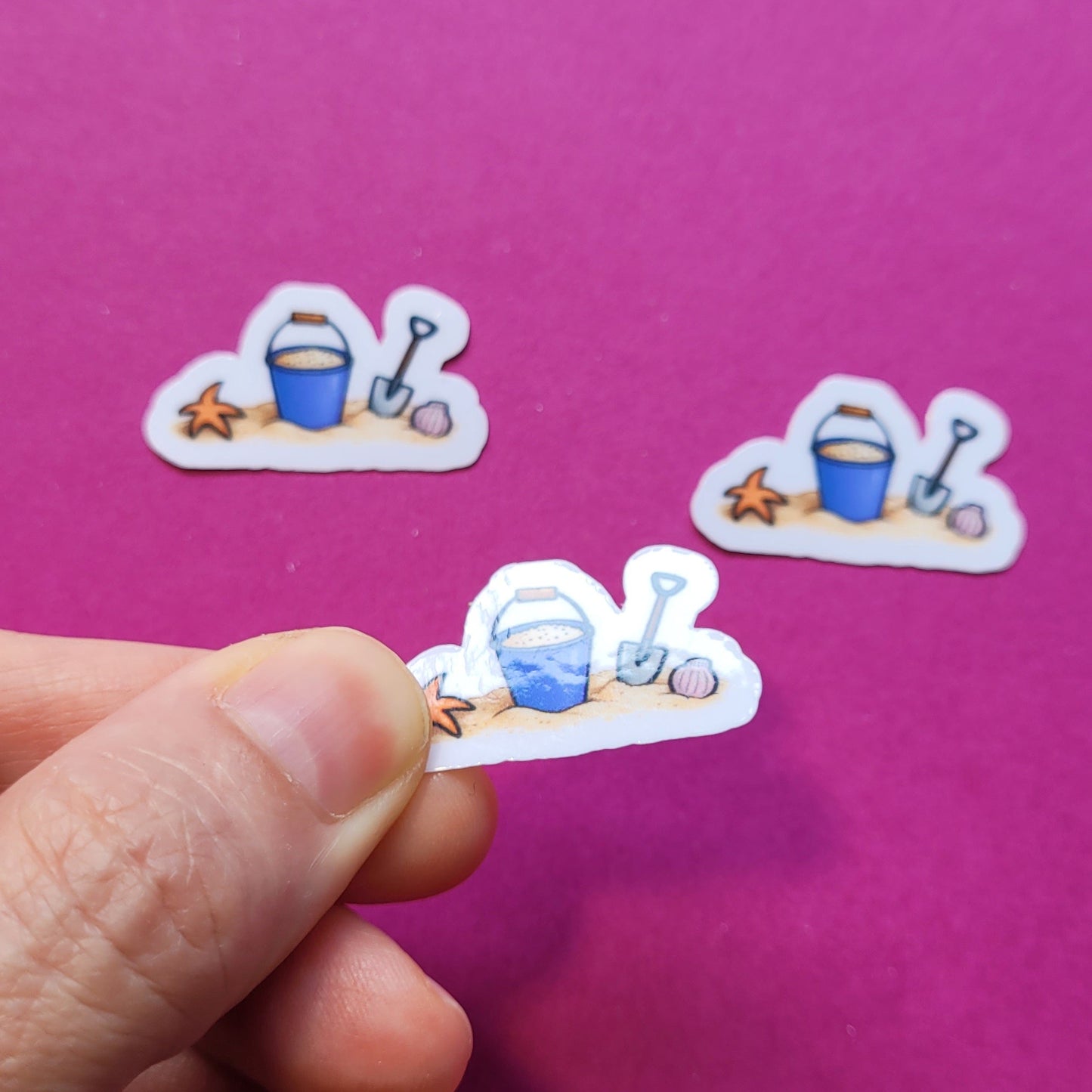 Sticker „Buddelzeug“ - Ein Stück Strand zum Aufkleben 🪣🏖️🐚☀️✨