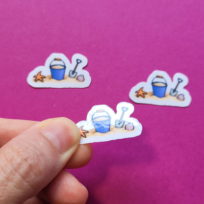 Sticker „Buddelzeug“ - Ein Stück Strand zum Aufkleben 🪣🏖️🐚☀️✨