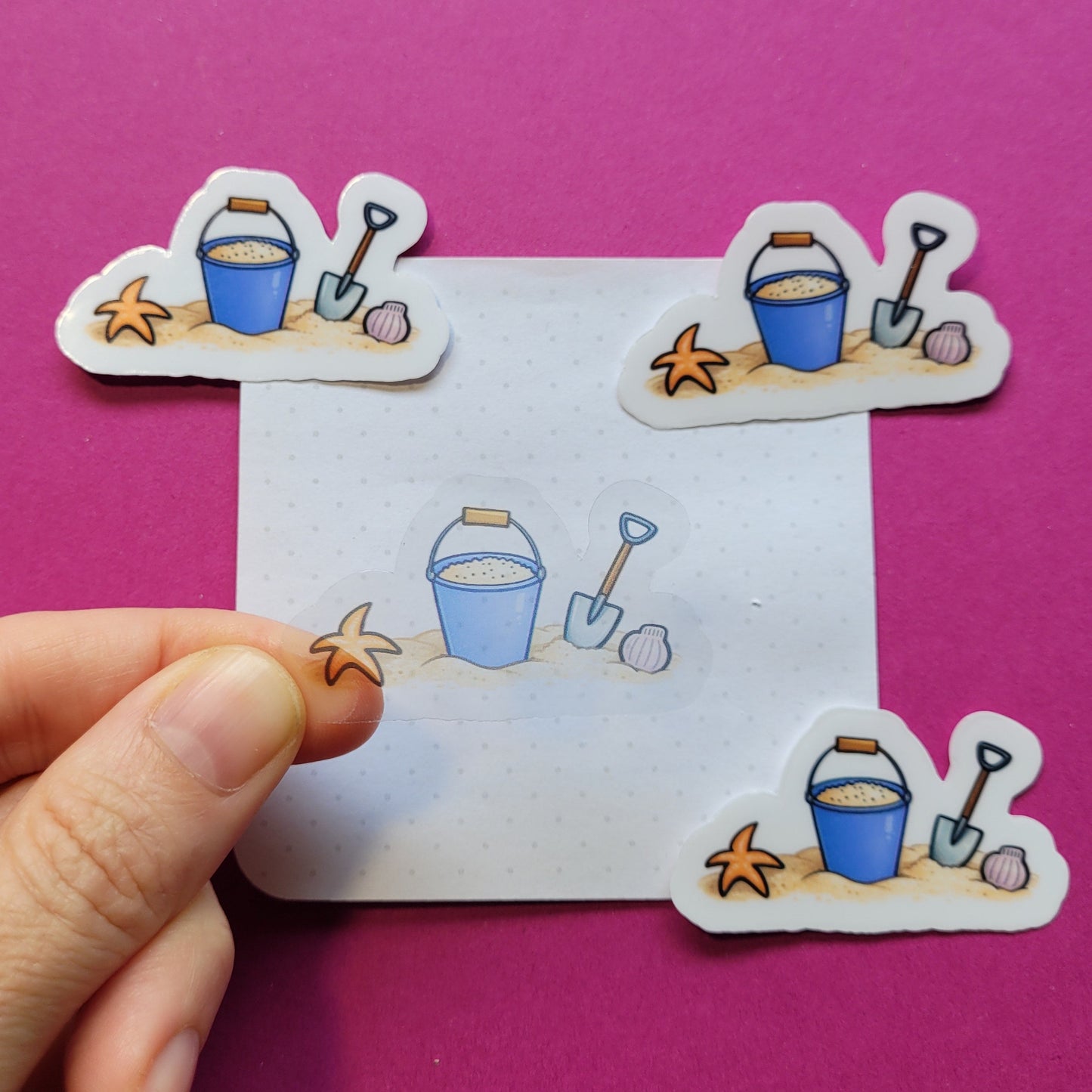 Sticker „Buddelzeug“ - Ein Stück Strand zum Aufkleben 🪣🏖️🐚☀️✨
