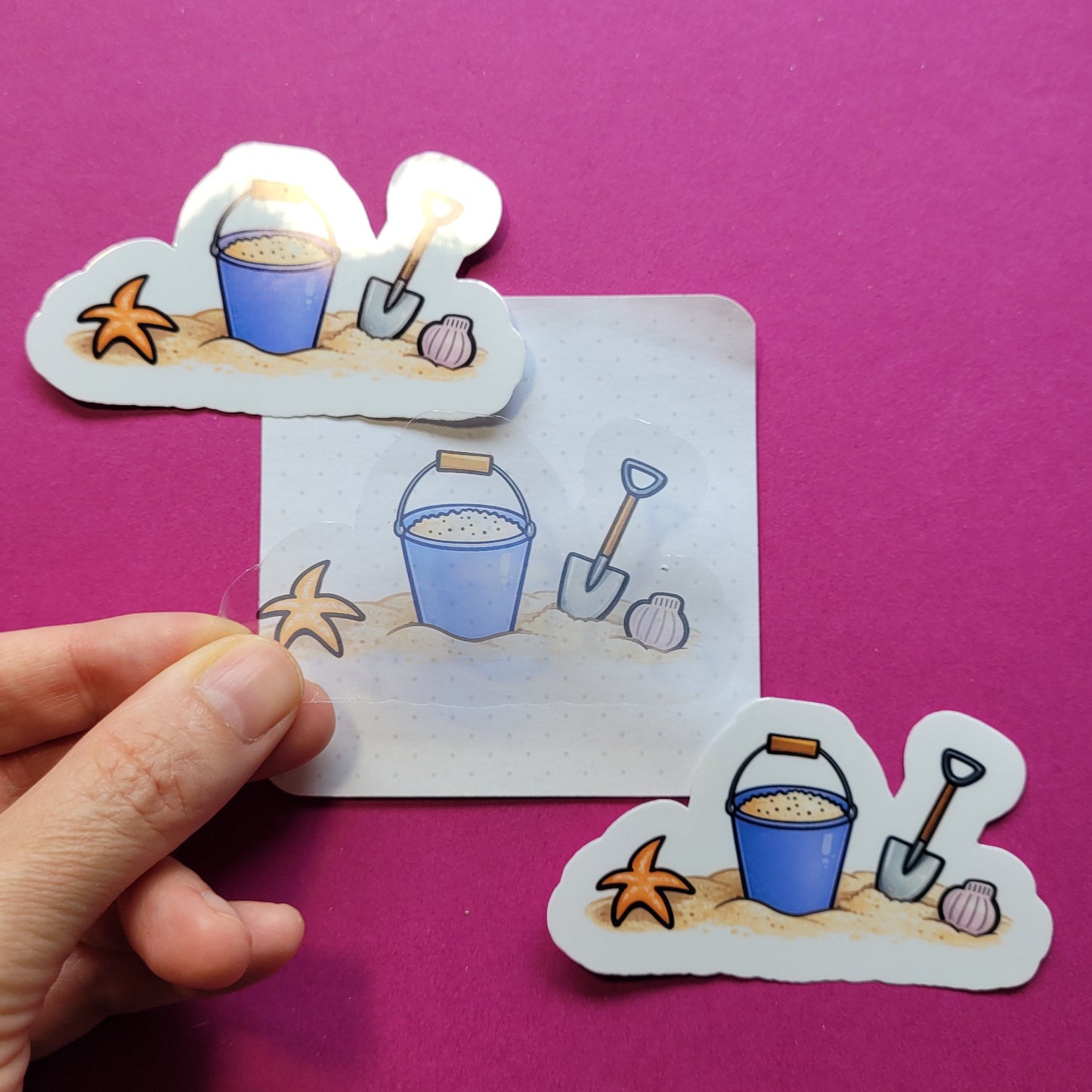 Sticker „Buddelzeug“ - Ein Stück Strand zum Aufkleben 🪣🏖️🐚☀️✨