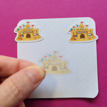 Sticker „Buchhandlung Sandburg“ - Dein Lieblingsbuchladen für den Sommer 🏖️📚🏰✨