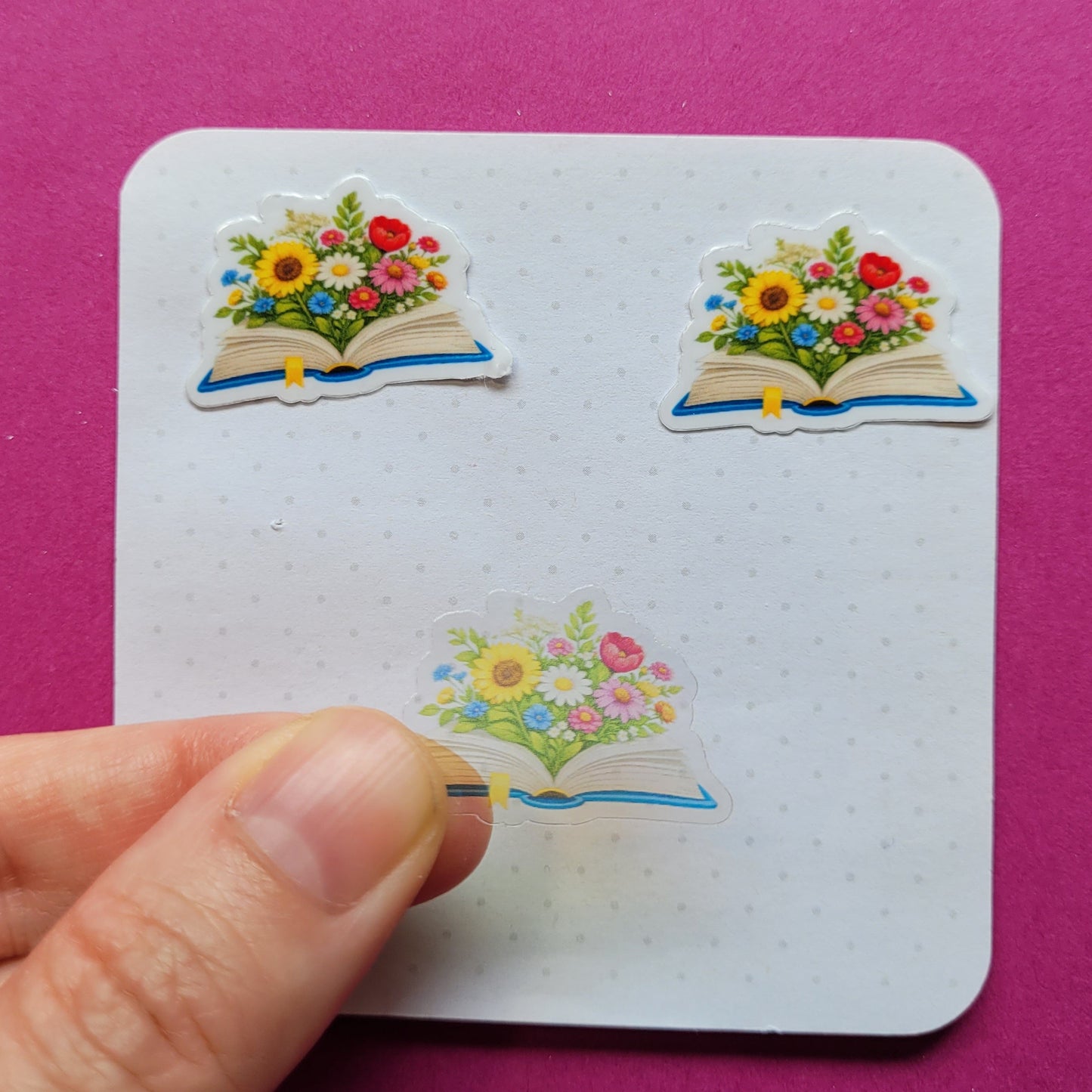 Sticker „Lesegarten - Sommerblüte“ - Lass deine Bücherliebe aufblühen 🌼📖☀️✨