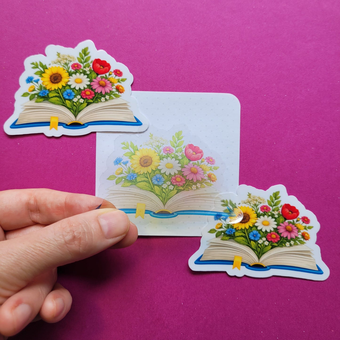 Sticker „Lesegarten - Sommerblüte“ - Lass deine Bücherliebe aufblühen 🌼📖☀️✨