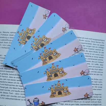 Standard-Lesezeichen „Buchhandlung Sandburg“ - Ein Sommer voller Geschichten am Strand 🏖️📚🏰✨