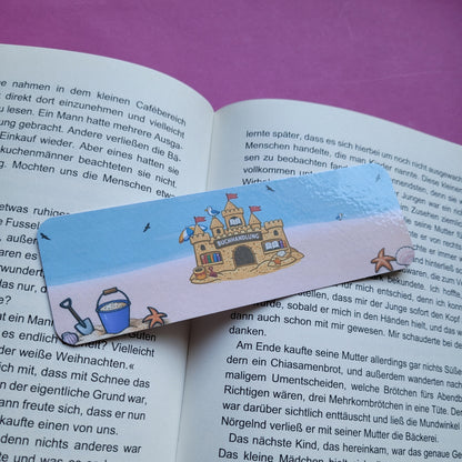 Standard-Lesezeichen „Buchhandlung Sandburg“ - Ein Sommer voller Geschichten am Strand 🏖️📚🏰✨