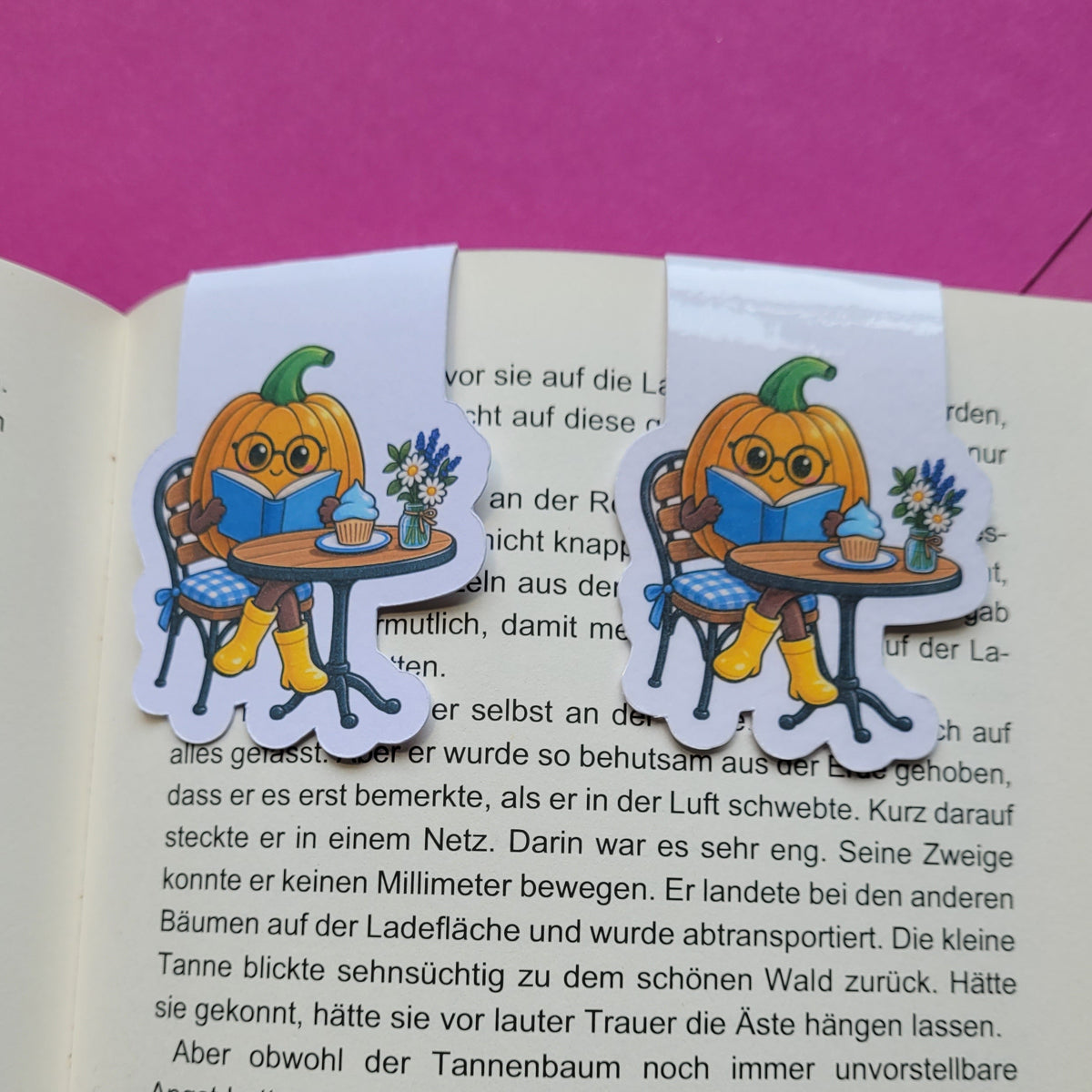 Magnet-Lesezeichen Kürby im Lesecafé