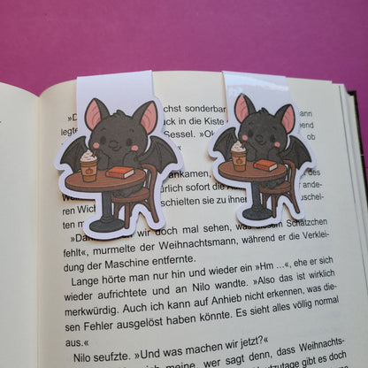 Magnet-Lesezeichen Batty im Lesecafé