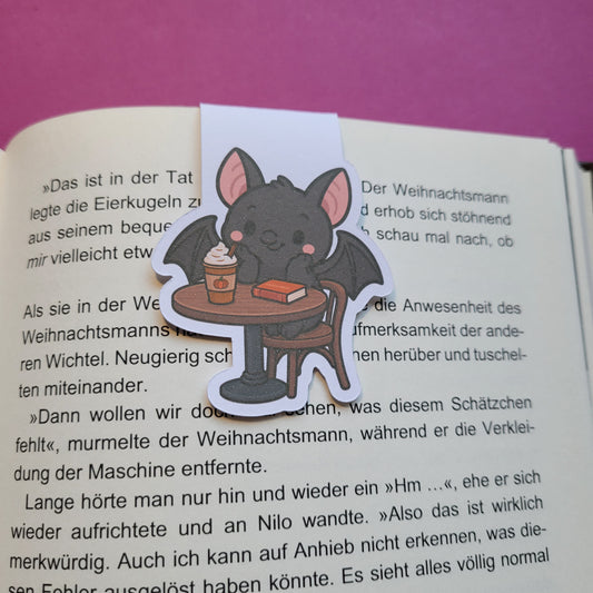 Magnet-Lesezeichen Batty im Lesecafé matt