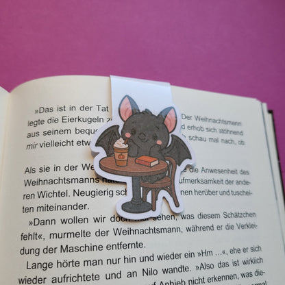 Magnet-Lesezeichen Batty im Lesecafé glänzend