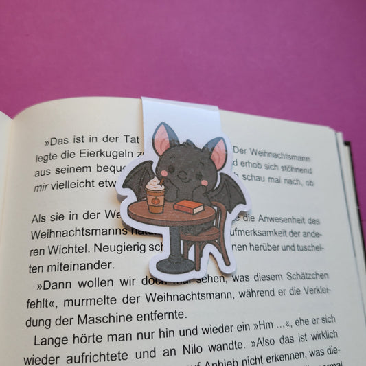 Magnet-Lesezeichen Batty im Lesecafé glänzend