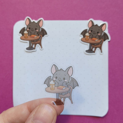 Sticker Batty im Lesecafé Mini 3er-Set transparent