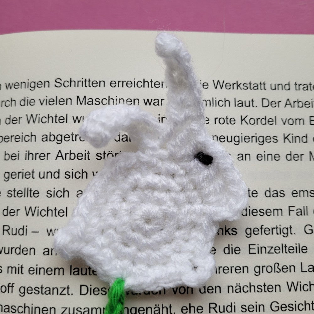 Häkel-Lesezeichen „Hase mit Karotte“ 🐰🥕
